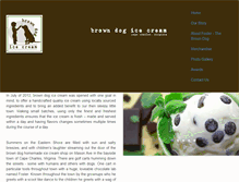 Tablet Screenshot of browndogicecream.com